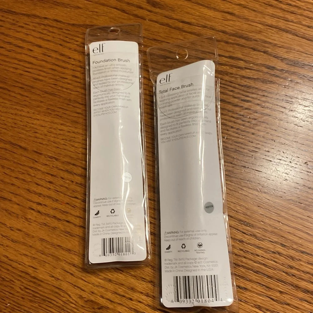 Elf Makeup Brushes Foundation and Total Face